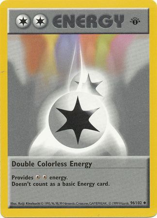 Double Colorless Energy (96/102) (Shadowless) [Base Set 1st Edition] | Galaxy Games LLC