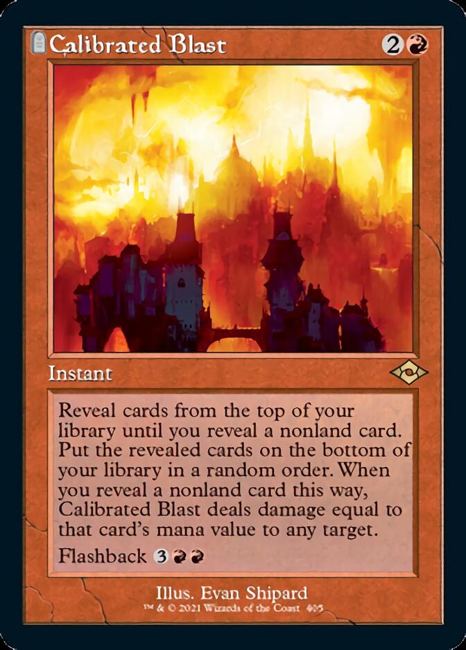 Calibrated Blast (Retro Foil Etched) [Modern Horizons 2] | Galaxy Games LLC