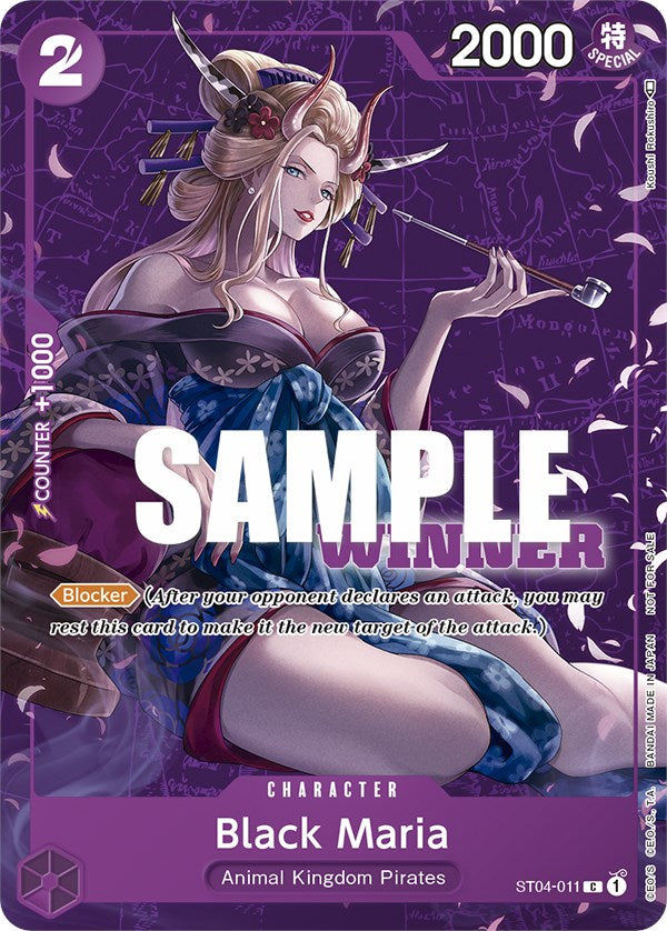 Black Maria (Tournament Pack Vol. 2) [Winner] [One Piece Promotion Cards] | Galaxy Games LLC