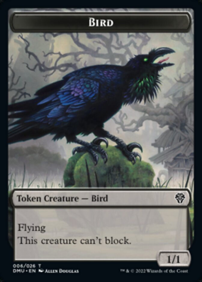 Soldier // Bird (006) Double-Sided Token [Dominaria United Tokens] | Galaxy Games LLC