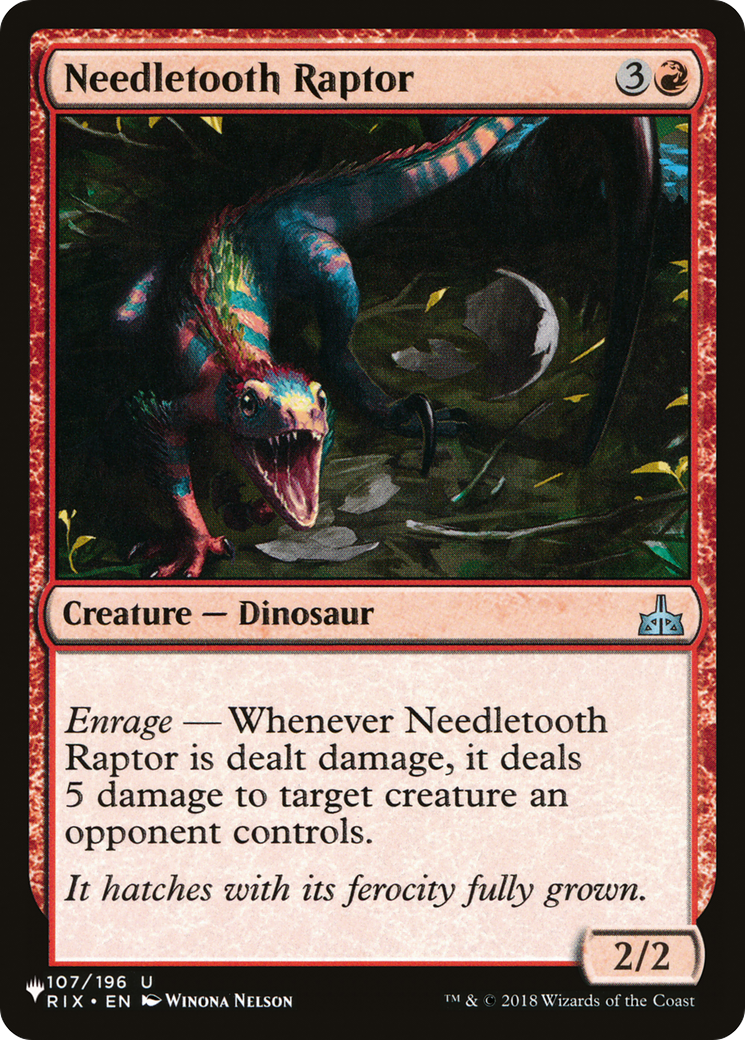 Needletooth Raptor [The List Reprints] | Galaxy Games LLC