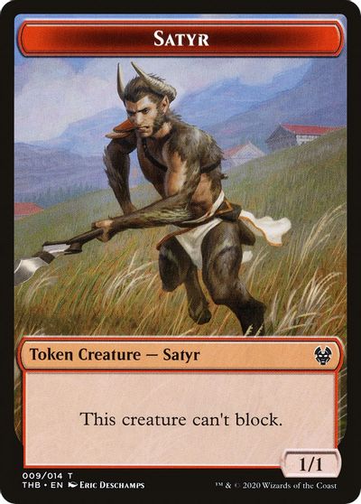 Elemental // Satyr Double-Sided Token [Challenger Decks 2020 Tokens] | Galaxy Games LLC