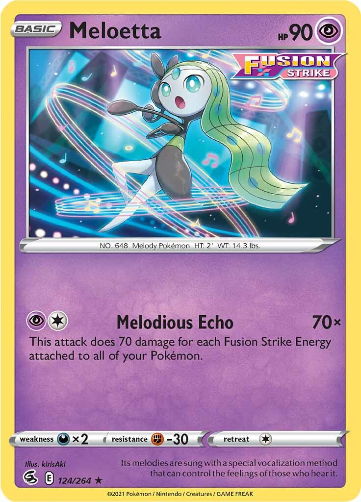 Meloetta (124/264) [Sword & Shield: Fusion Strike] | Galaxy Games LLC