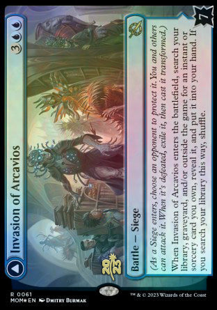 Invasion of Arcavios // Invocation of the Founders [March of the Machine Prerelease Promos] | Galaxy Games LLC