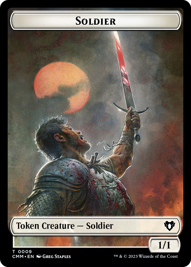 Soldier // Kor Soldier Double-Sided Token [Commander Masters Tokens] | Galaxy Games LLC