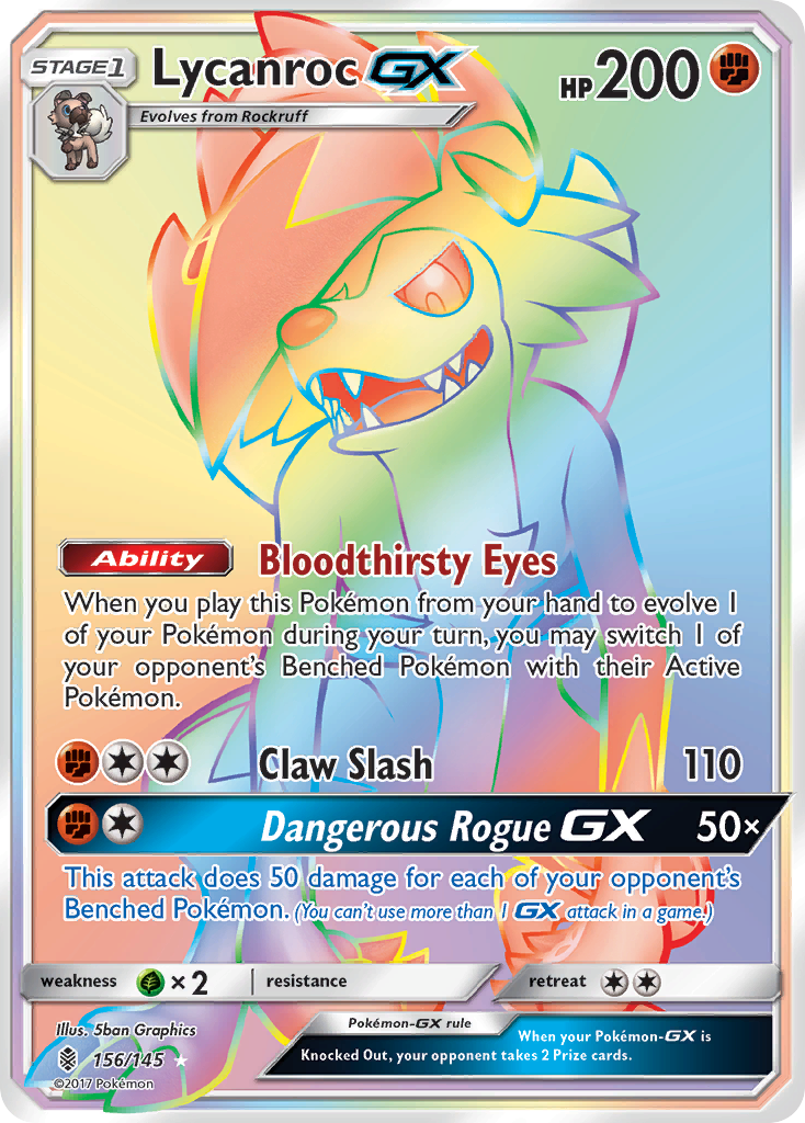 Lycanroc GX (156/145) [Sun & Moon: Guardians Rising] | Galaxy Games LLC