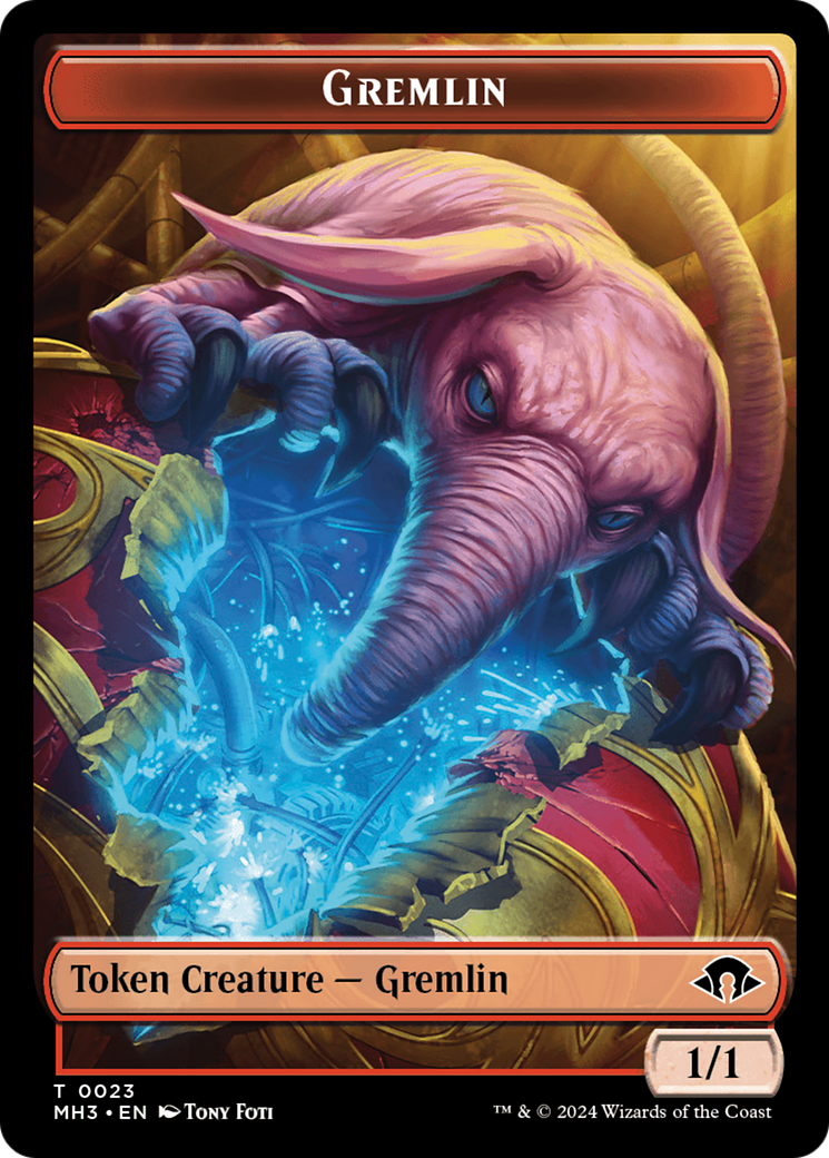 Gremlin (Ripple Foil) // Copy Double-Sided Token [Modern Horizons 3 Tokens] | Galaxy Games LLC