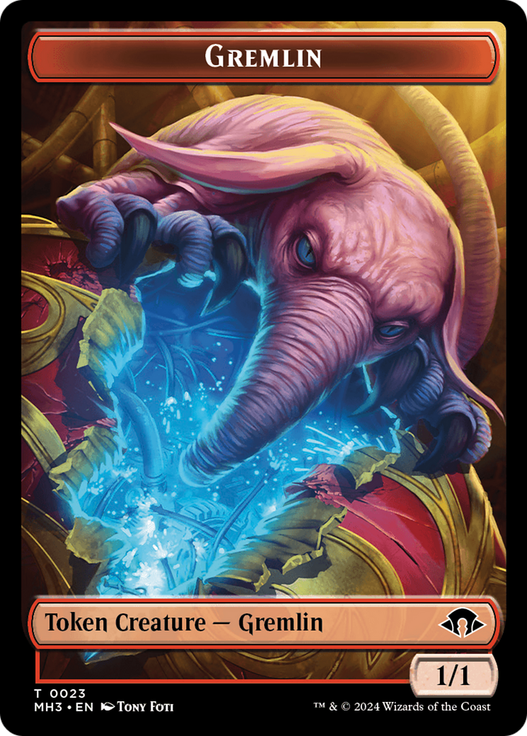 Gremlin // Energy Reserve Double-Sided Token [Modern Horizons 3 Tokens] | Galaxy Games LLC