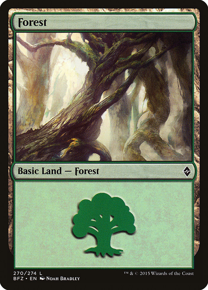 Forest (270) [Battle for Zendikar] | Galaxy Games LLC