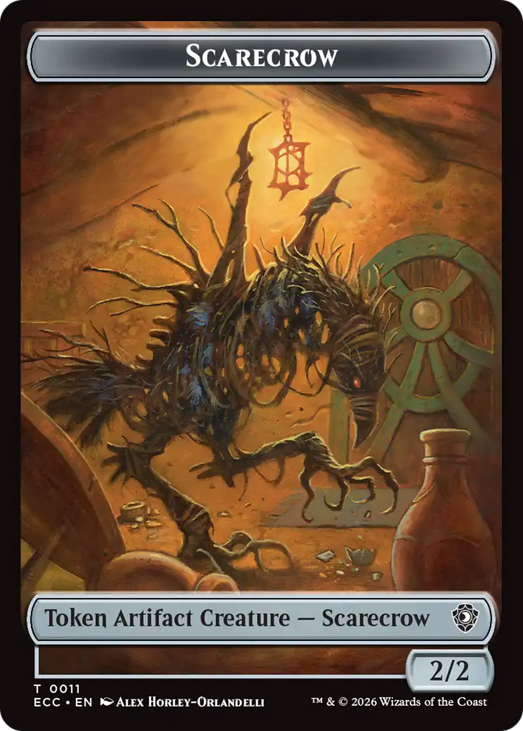 Saproling // Scarecrow Double-Sided Token [Lorwyn Eclipsed Tokens] | Galaxy Games LLC