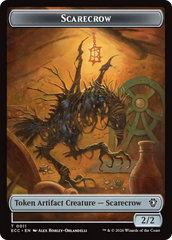Saproling // Scarecrow Double-Sided Token [Lorwyn Eclipsed Tokens] | Galaxy Games LLC