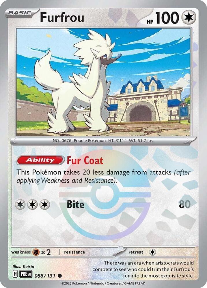 Furfrou (088/131) (Poke Ball Pattern) [Scarlet & Violet: Prismatic Evolutions] | Galaxy Games LLC