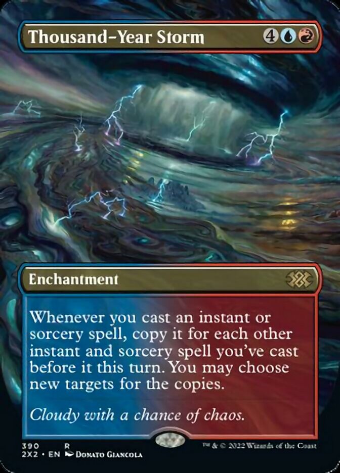 Thousand-Year Storm (Borderless Alternate Art) [Double Masters 2022] | Galaxy Games LLC