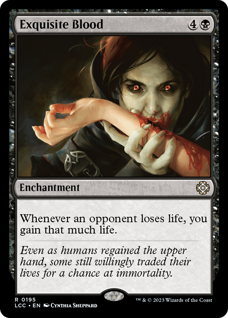 Exquisite Blood [The Lost Caverns of Ixalan Commander] | Galaxy Games LLC