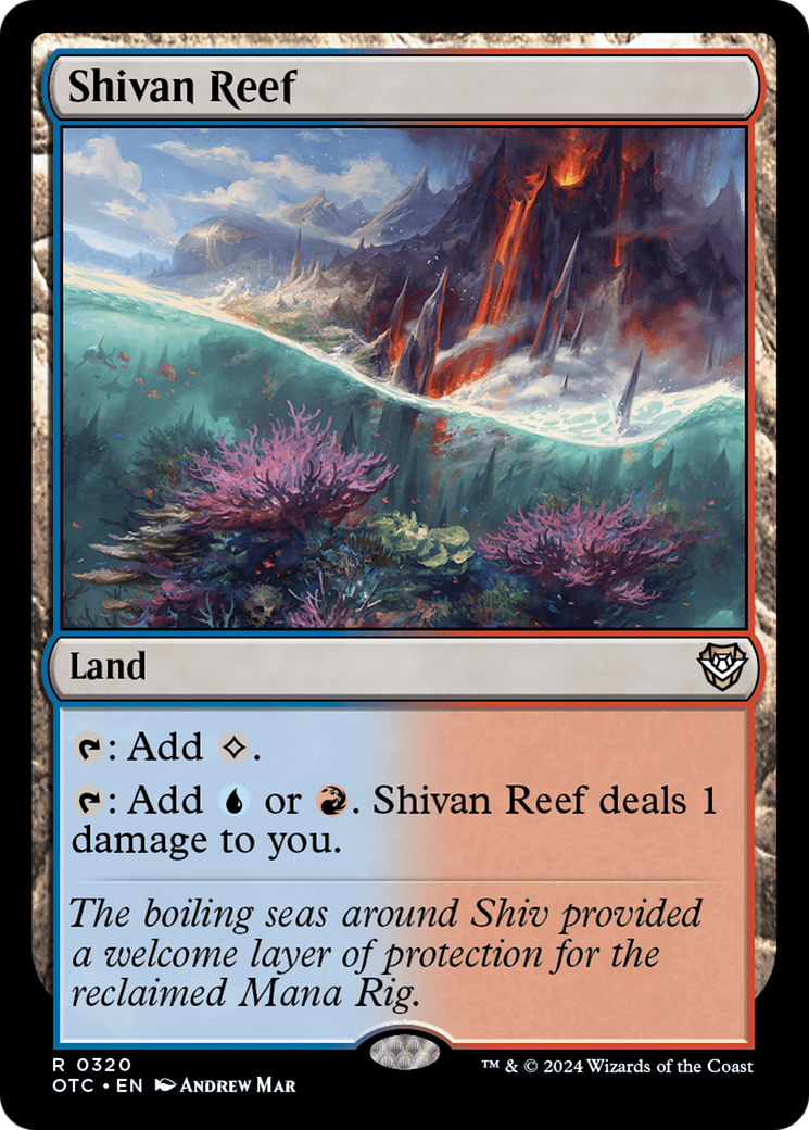 Shivan Reef [Outlaws of Thunder Junction Commander] | Galaxy Games LLC