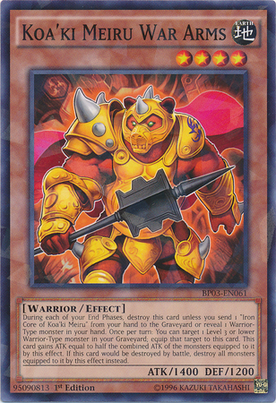 Koa'ki Meiru War Arms [BP03-EN061] Shatterfoil Rare | Galaxy Games LLC