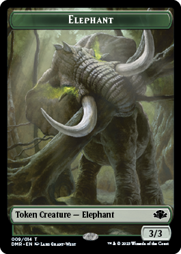 Elephant Token [Dominaria Remastered Tokens] | Galaxy Games LLC