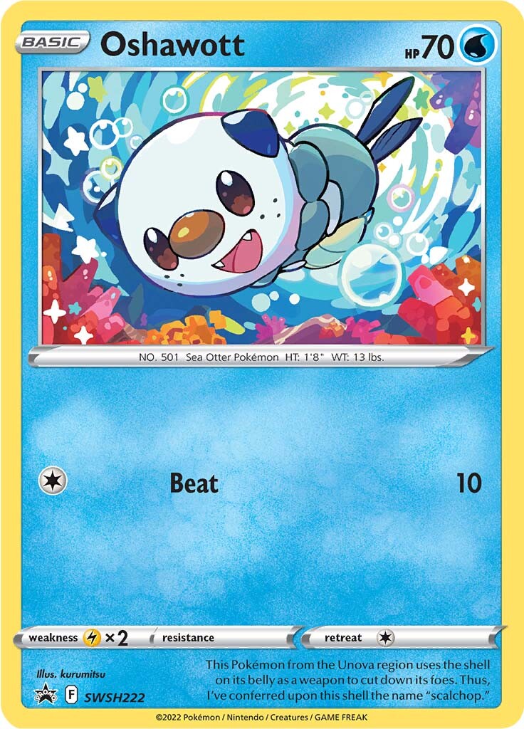 Oshawott (SWSH222) [Sword & Shield: Black Star Promos] | Galaxy Games LLC