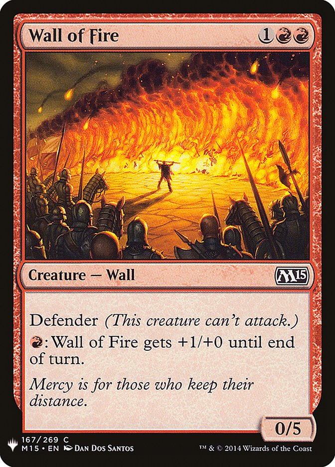 Wall of Fire [Mystery Booster] | Galaxy Games LLC