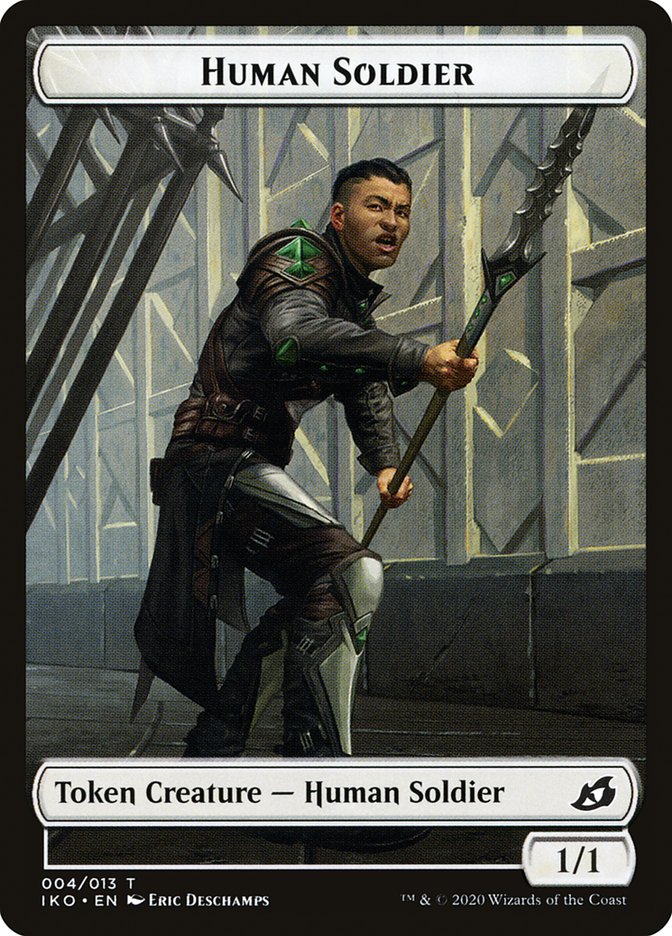 Kraken // Human Soldier (004) Double-Sided Token [Ikoria: Lair of Behemoths Tokens] | Galaxy Games LLC