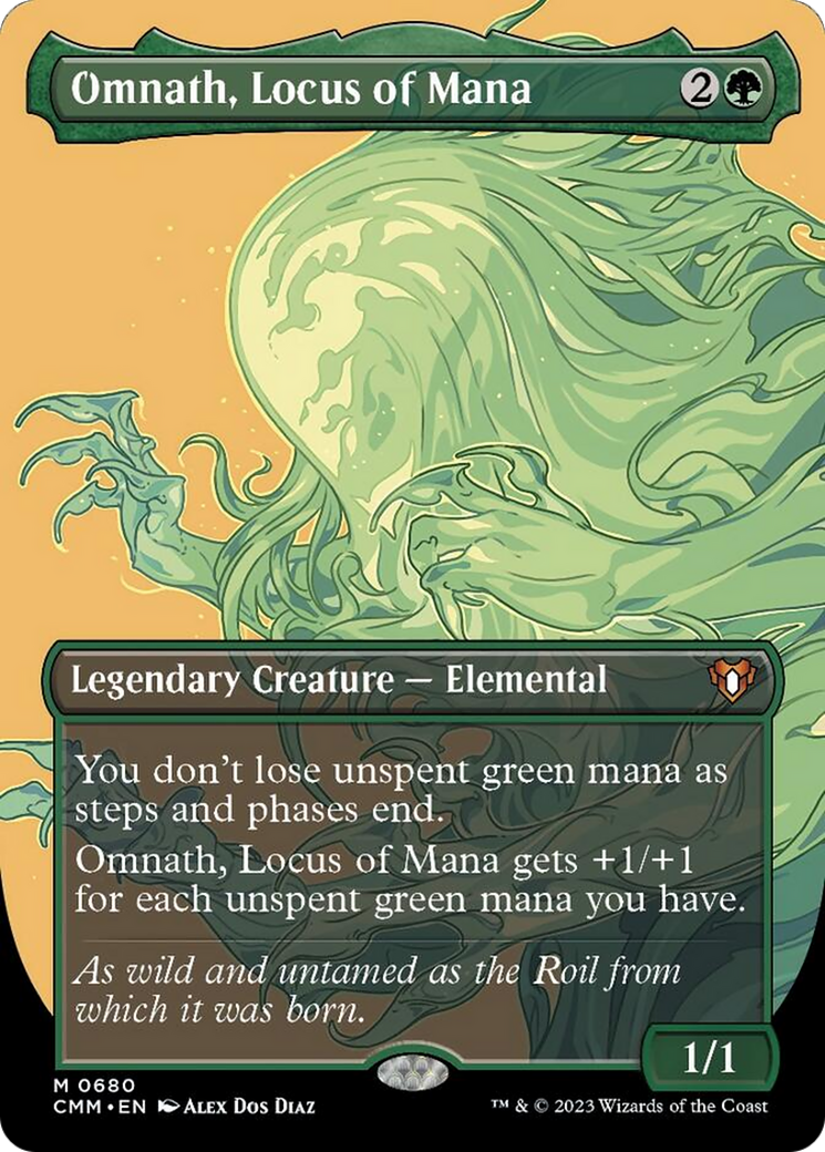 Omnath, Locus of Mana (Borderless Profile) [Commander Masters] | Galaxy Games LLC