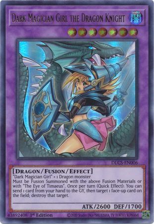 Dark Magician Girl the Dragon Knight (Alternate Art) (Purple) [DLCS-EN006] Ultra Rare | Galaxy Games LLC