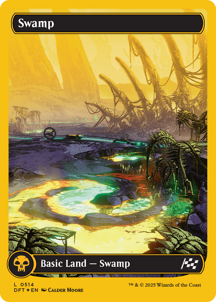 Swamp (0514) (First-Place Foil) [Aetherdrift] | Galaxy Games LLC