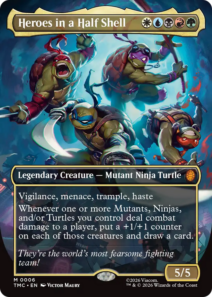 Heroes in a Half Shell (Borderless) [Teenage Mutant Ninja Turtles Commander] | Galaxy Games LLC