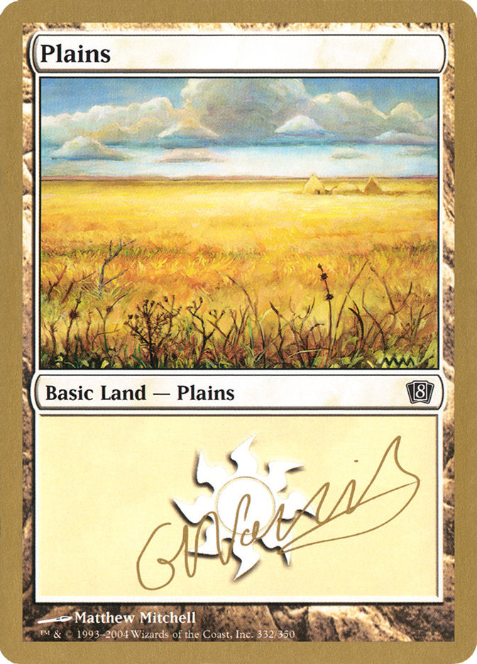 Plains (gn332) (Gabriel Nassif) [World Championship Decks 2004] | Galaxy Games LLC