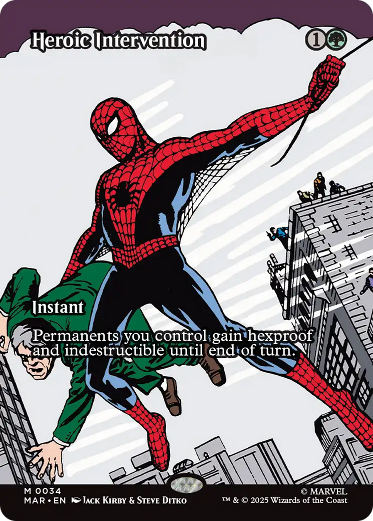 Heroic Intervention (Borderless) [Marvel's Spider-Man: Eternal-Legal] | Galaxy Games LLC