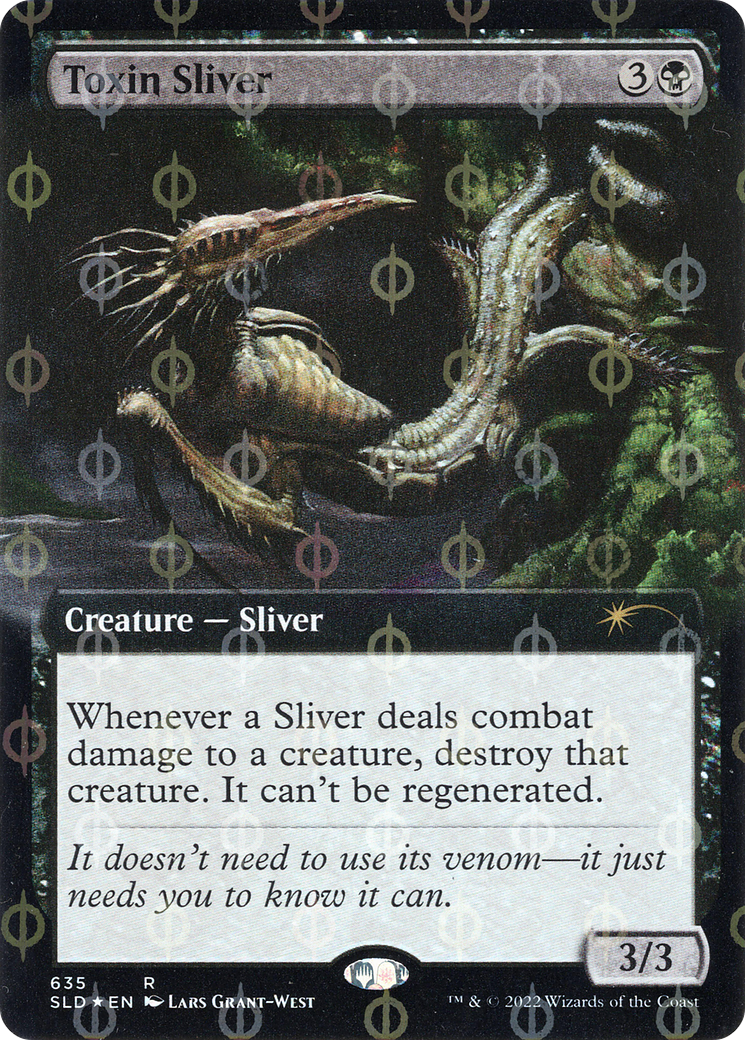 Toxin Sliver (Extended Art) (Step-and-Compleat Foil) [Secret Lair Drop Promos] | Galaxy Games LLC