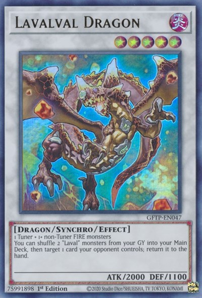 Lavalval Dragon [GFTP-EN047] Ultra Rare | Galaxy Games LLC