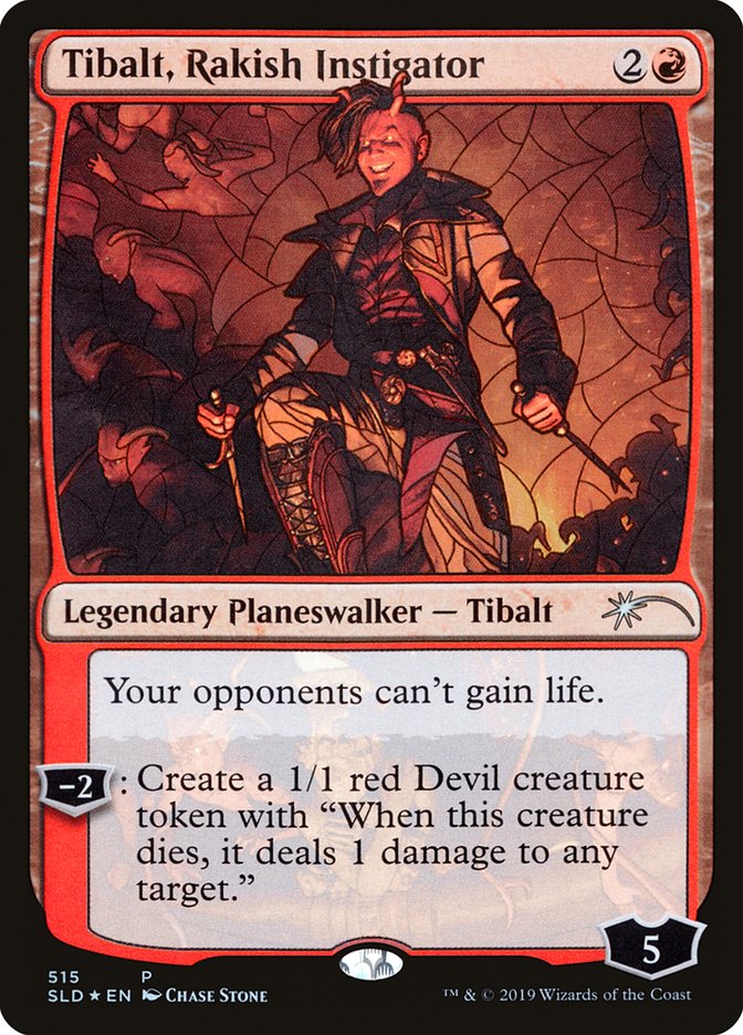 Tibalt, Rakish Instigator (Stained Glass) [Secret Lair Drop Promos] | Galaxy Games LLC