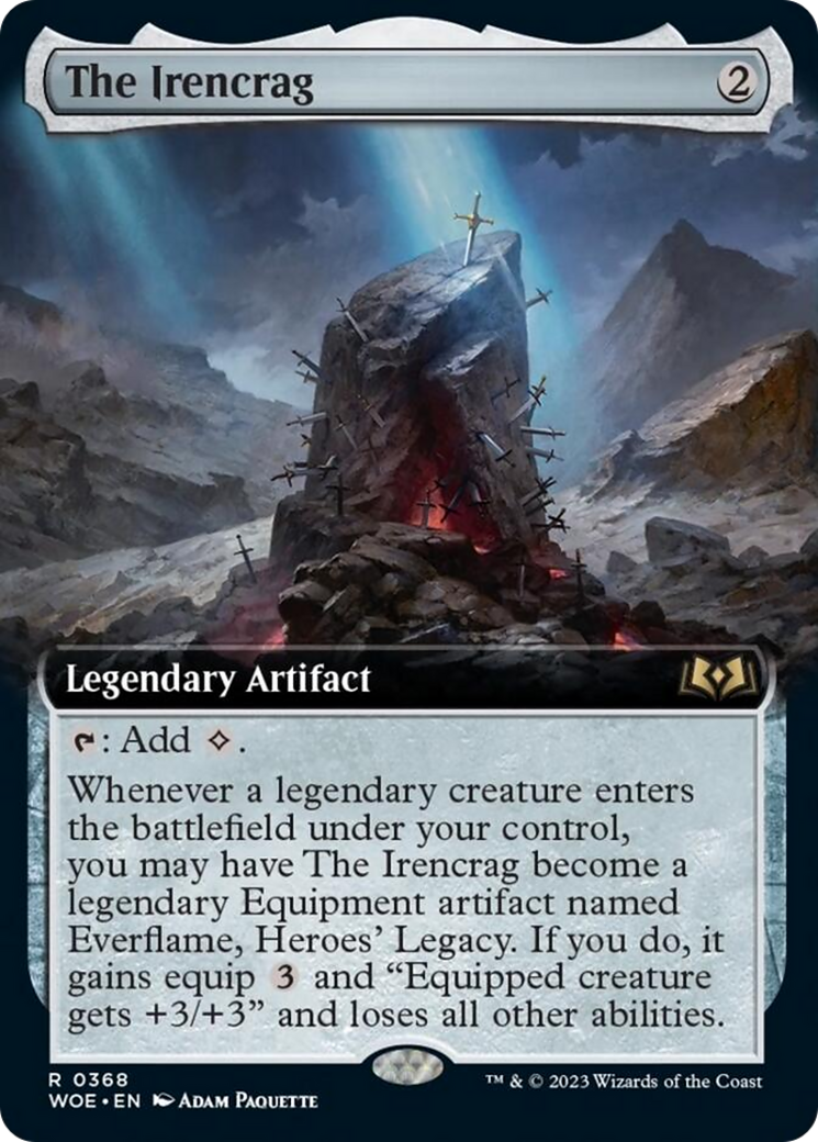 The Irencrag (Extended Art) [Wilds of Eldraine] | Galaxy Games LLC