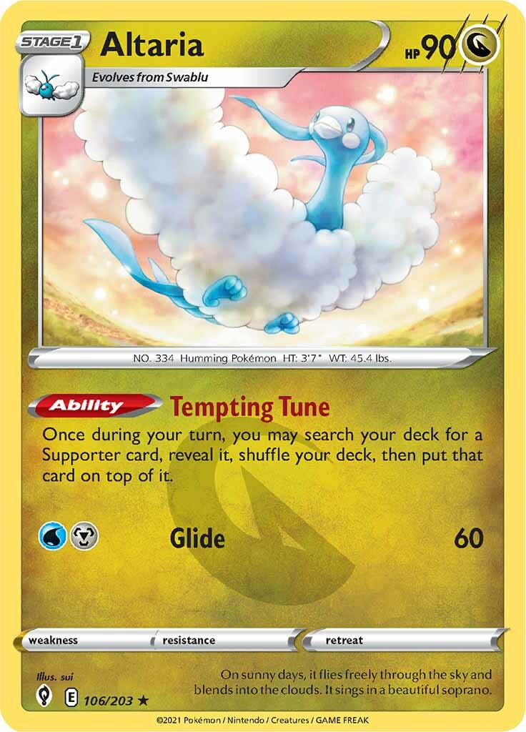 Altaria (106/203) [Sword & Shield: Evolving Skies] | Galaxy Games LLC