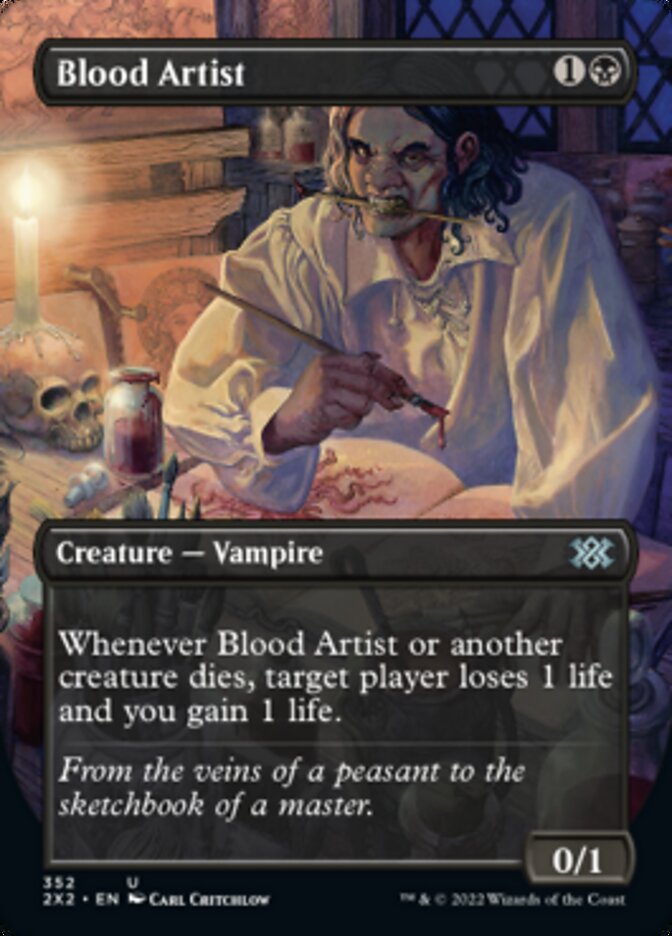 Blood Artist (Borderless Alternate Art) [Double Masters 2022] | Galaxy Games LLC