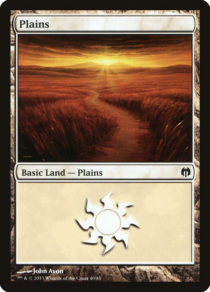 Plains (40) [Duel Decks: Heroes vs. Monsters] | Galaxy Games LLC