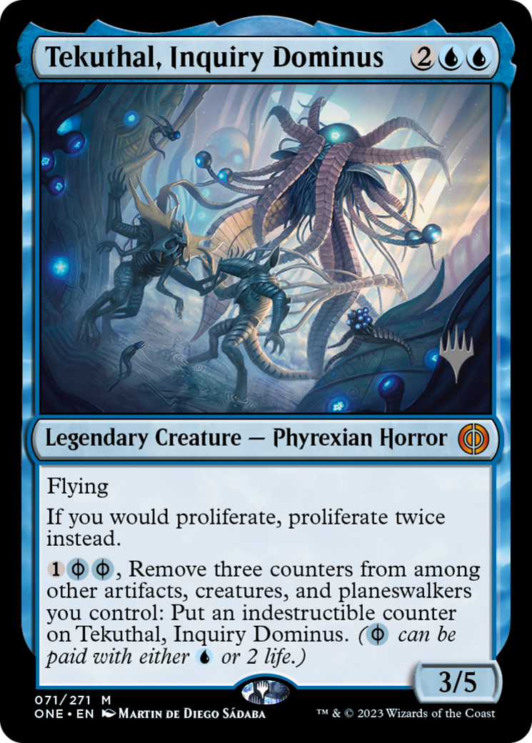 Tekuthal, Inquiry Dominus (Promo Pack) [Phyrexia: All Will Be One Promos] | Galaxy Games LLC