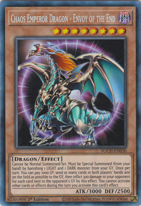 Chaos Emperor Dragon - Envoy of the End [TOCH-EN030] Collector's Rare | Galaxy Games LLC