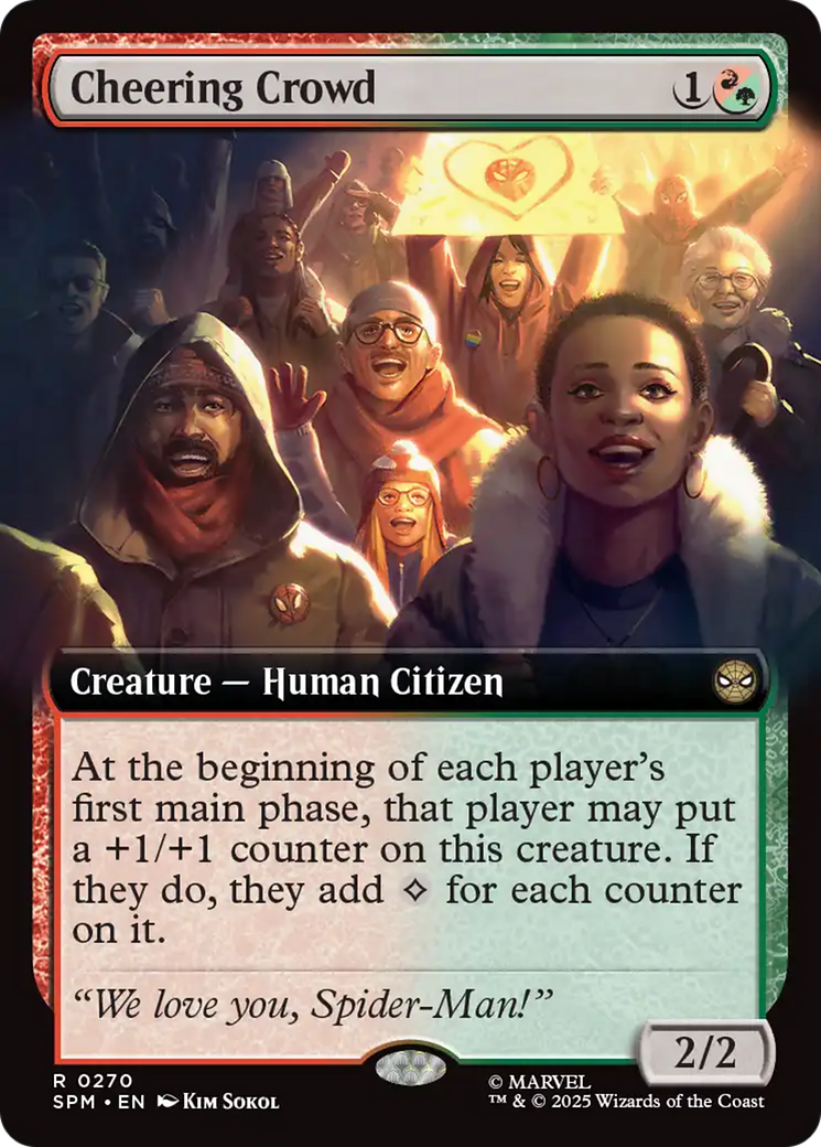Cheering Crowd (Extended Art) [Marvel's Spider-Man] | Galaxy Games LLC