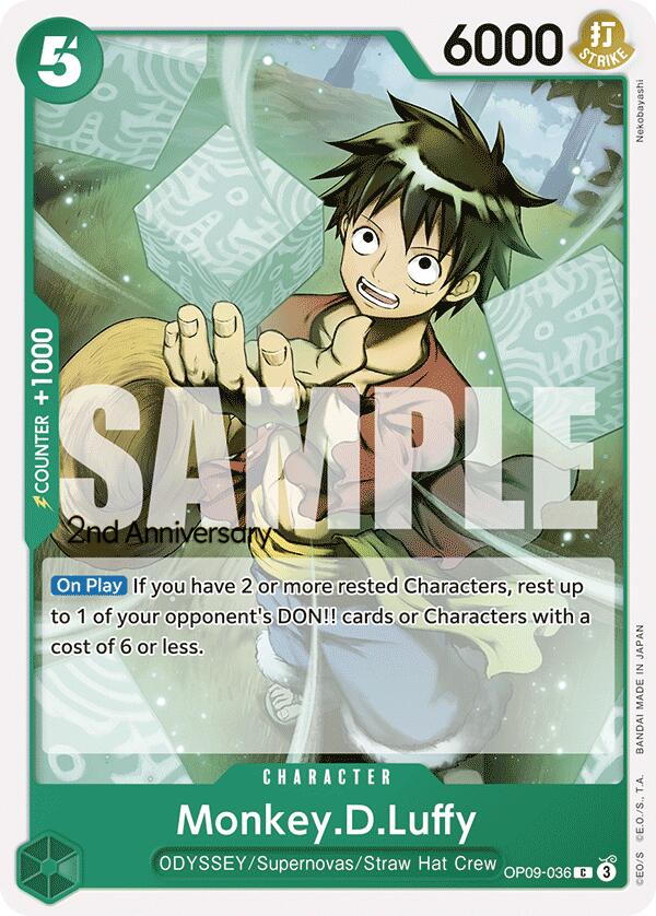 Monkey.D.Luffy [Emperors in the New World: 2nd Anniversary Tournament Cards] | Galaxy Games LLC