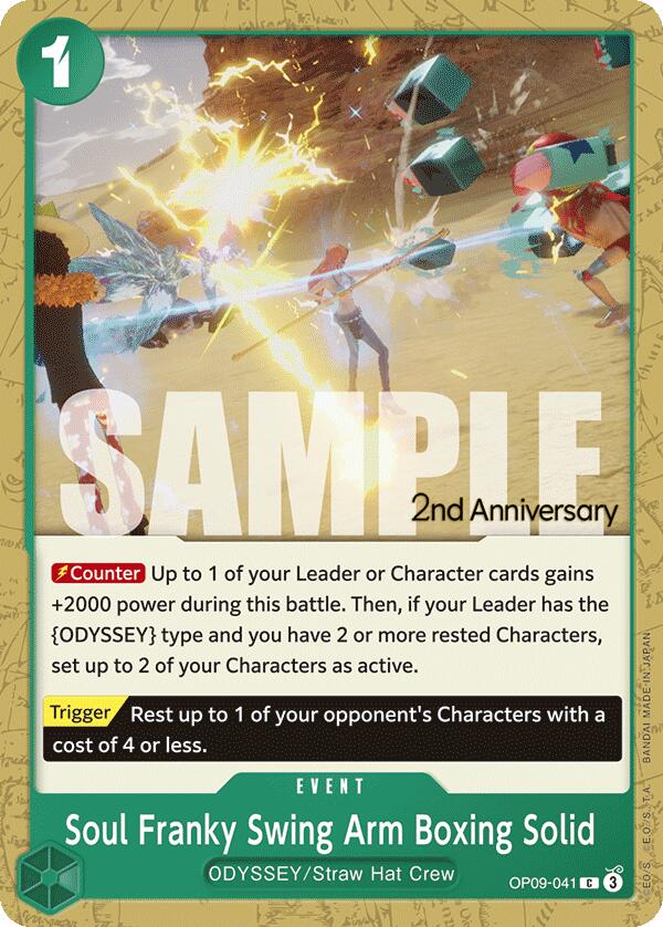 Soul Franky Swing Arm Boxing Solid [Emperors in the New World: 2nd Anniversary Tournament Cards] | Galaxy Games LLC