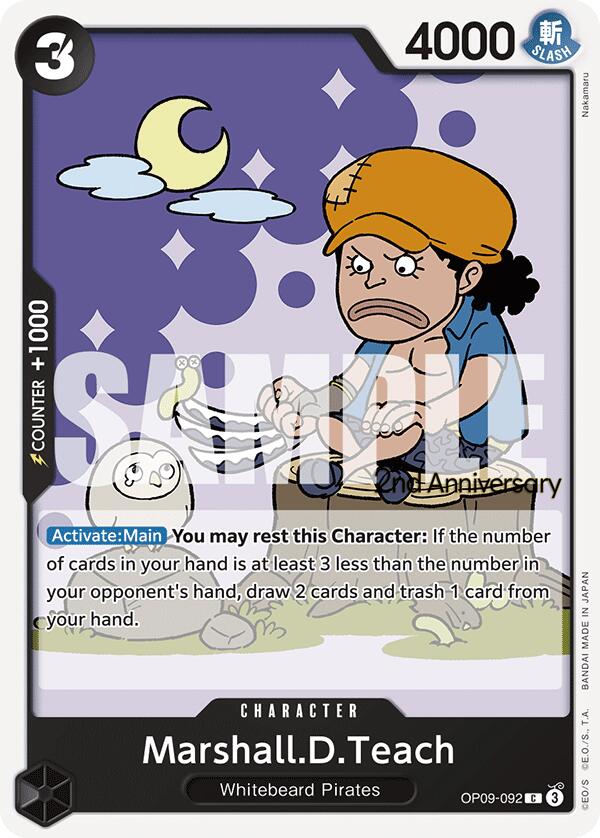 Marshall.D.Teach [Emperors in the New World: 2nd Anniversary Tournament Cards] | Galaxy Games LLC