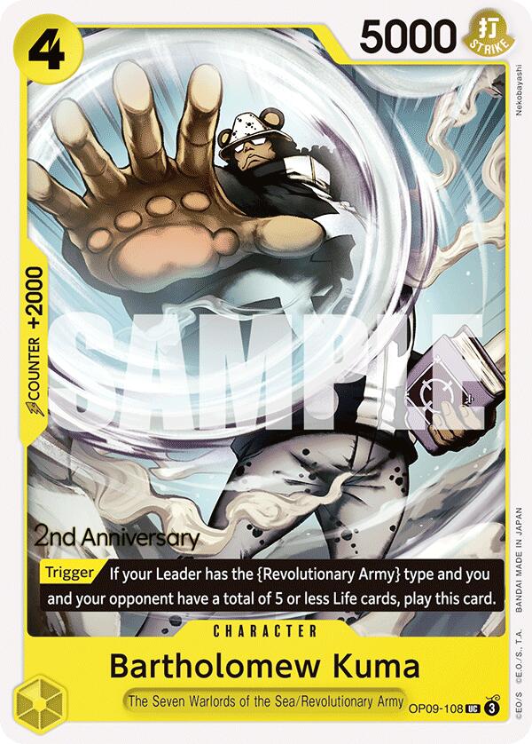 Bartholomew Kuma [Emperors in the New World: 2nd Anniversary Tournament Cards] | Galaxy Games LLC