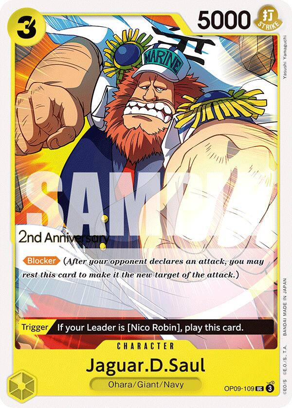 Jaguar.D.Saul [Emperors in the New World: 2nd Anniversary Tournament Cards] | Galaxy Games LLC