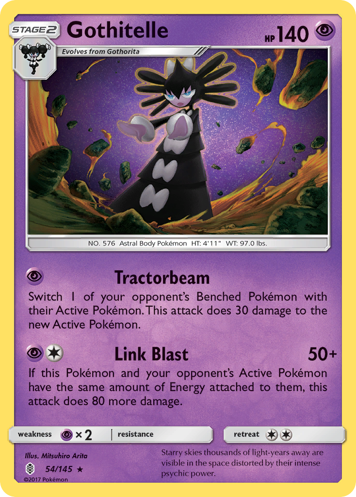 Gothitelle (54/145) [Sun & Moon: Guardians Rising] | Galaxy Games LLC