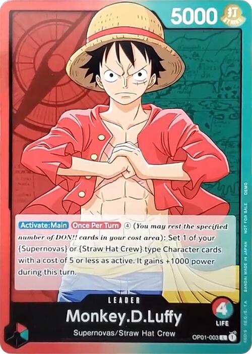 Monkey.D.Luffy [One Piece Demo Deck Cards] | Galaxy Games LLC
