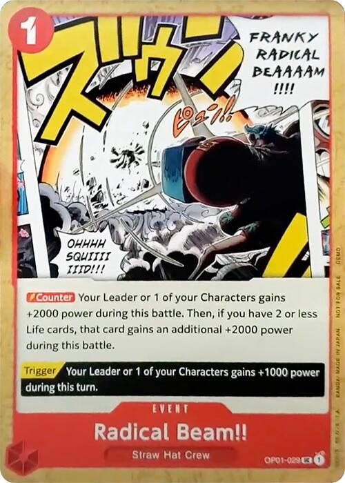 Radical Beam!! [One Piece Demo Deck Cards] | Galaxy Games LLC
