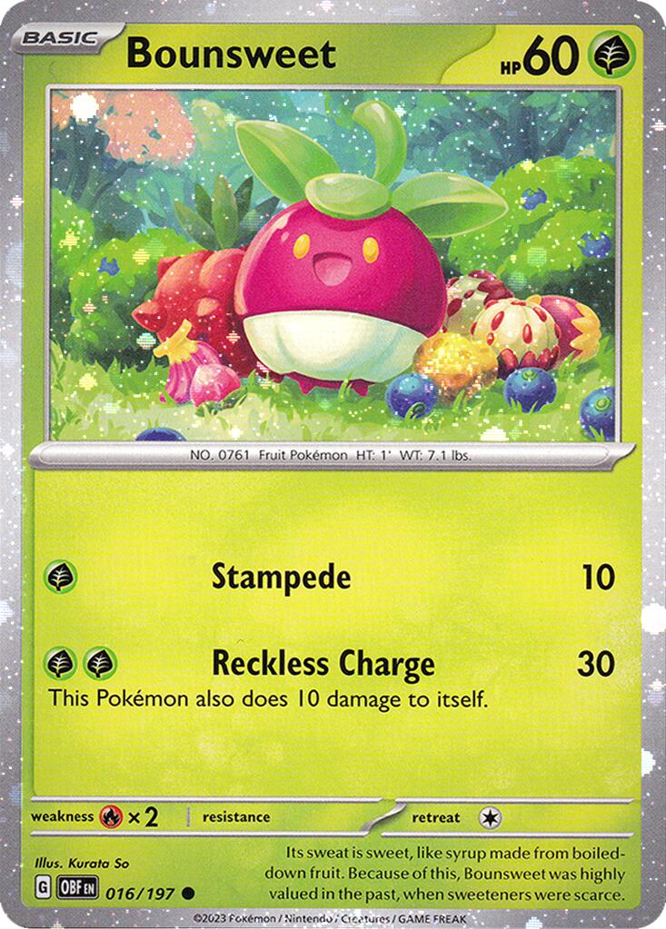 Bounsweet (016/197) (Cosmos Holo) [Miscellaneous Cards] | Galaxy Games LLC