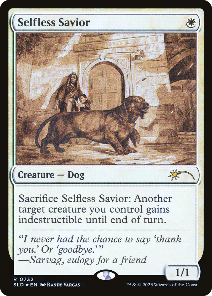 Selfless Savior (Sketch) [Secret Lair Drop Promos] | Galaxy Games LLC